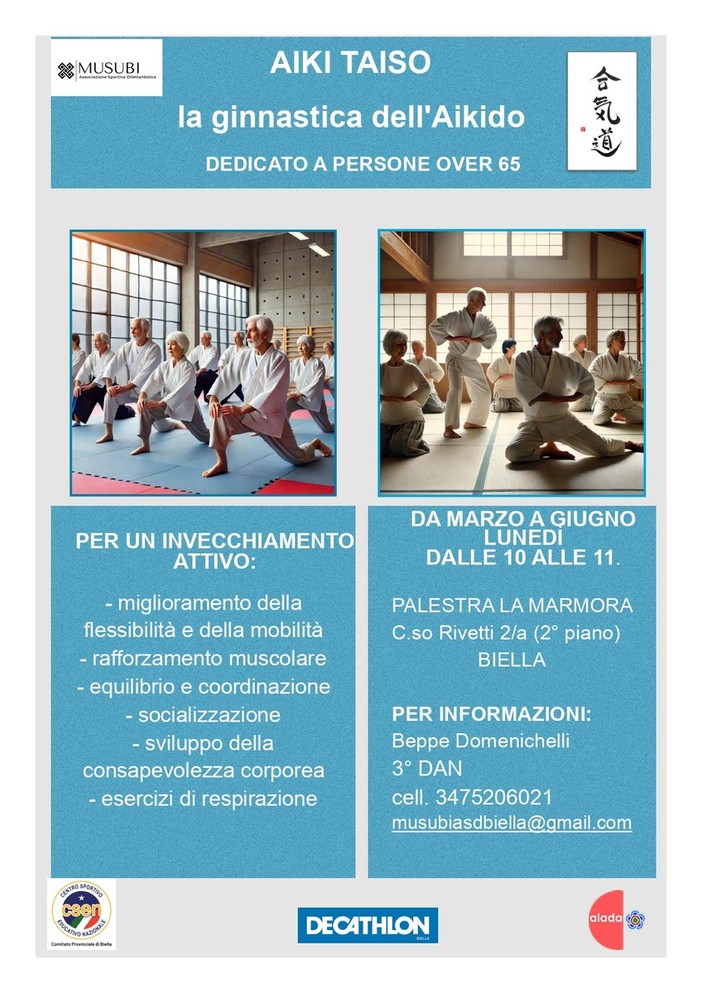 I benefici della ginnastica dell'aikido per le persone over 65: un percorso di benessere e armonia per un invecchiamento attivo.