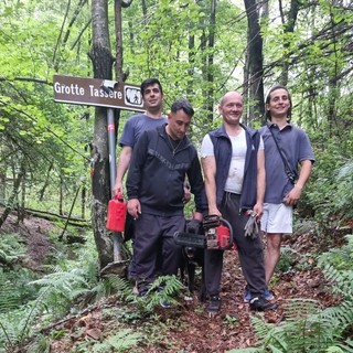 Caprile: il sentiero che porta alle “Grotte Tassere” nuovamente agibile grazie ai ragazzi delle comunità di Aise