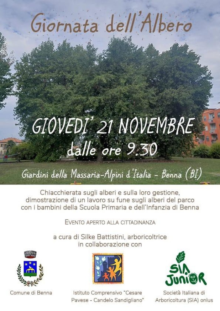 A Benna si festeggia la giornata dell'Albero