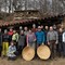 Tradizione e convivialità, la battitura delle castagne a Bagneri.