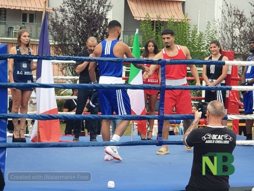 Boxe lungo lago: Italia vs Francia a Viverone FOTO e VIDEO Walter Chinea