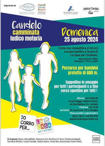 Candelo, camminata ludico-motoria: un evento di solidarietà per l'autismo.