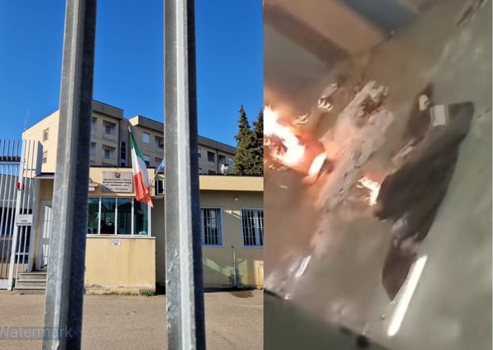 Detenuto dà fuoco al materasso, tre agenti del carcere di Biella in ospedale, foto redazione Torino