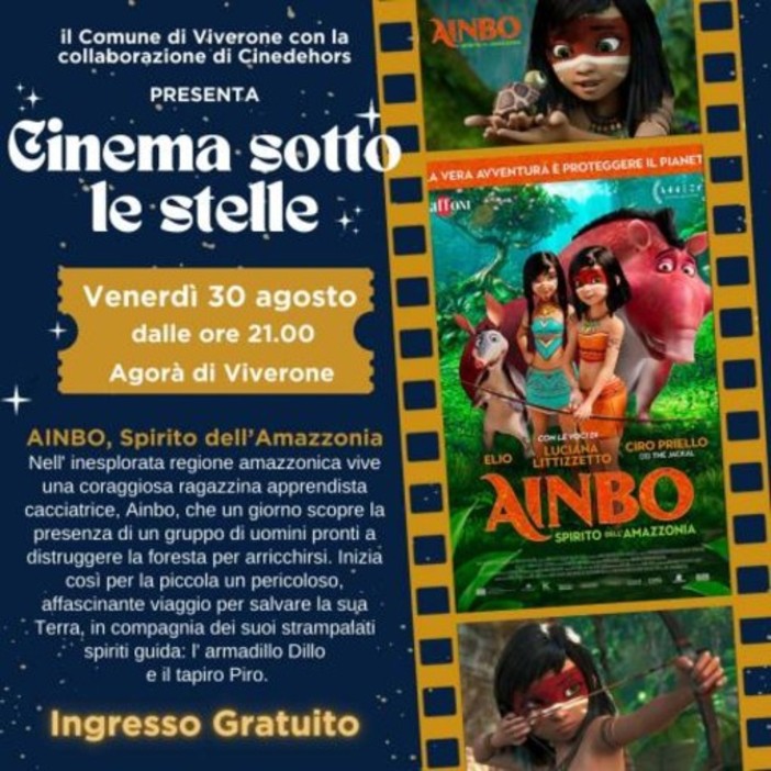 Viverone, domani sera Cinema sotto le stelle: la proiezione gratuita.