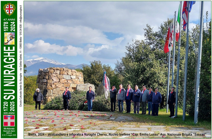 Biella, 28 Gennaio 2024, alzabandiera a Nuraghe Chervu a cura del Nucleo biellese dell’Associazione Nazionale Brigata “Sassari”, intitolata al Capitano Emilio Lussu.