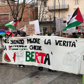 Corteo pro Palestina a Biella FOTO e VIDEO