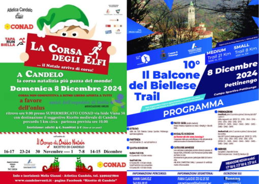 Le corse della settimana di newsbiella.it dal 3 all' 8 dicembre