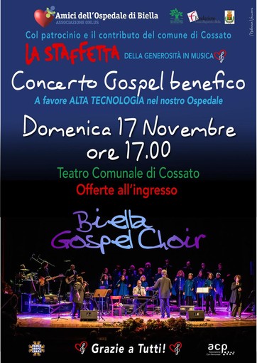 Biella Gospel Choir in concerto benefico a Cossato