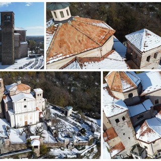 Sostegno, le riprese aeree della Chiesa di San Lorenzo.