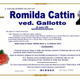 Romilda Cattin, ved. Gallotto