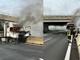 Da Torino: Camion in fiamme dopo lo scontro con il guard rail: Tangenziale chiusa