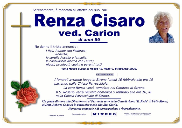 Renza Cisaro Ved. Carion