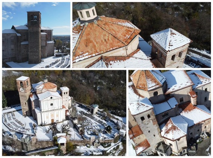 Sostegno, le riprese aeree della Chiesa di San Lorenzo.