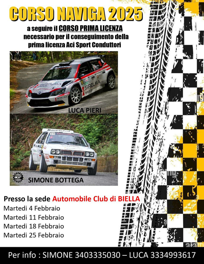 Rally Monte-Carlo, corso navigatori e prima licenza 2025