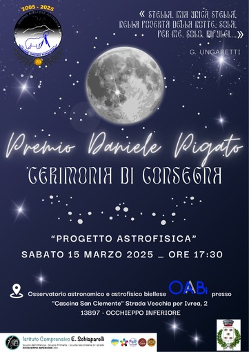 Unione Biellese Astrofili, si conclude con successo lo stage dedicato a Daniele Pigato.