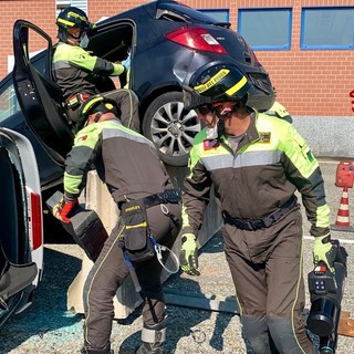 L'Extrication Team Italia dei Vigili del Fuoco si addestra a Biella in vista dei Campionati Mondiali