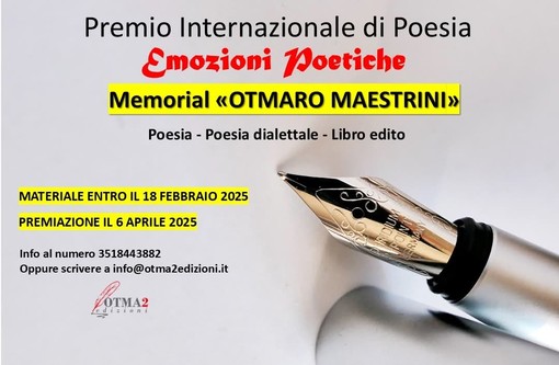 Luca Stecchi nella giuria del Premio Internazionale di Poesia &quot;Emozioni Poetiche&quot;