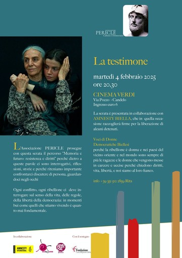 &quot;La Testimone&quot;: una serata di cinema per celebrare i diritti delle donne iraniane.