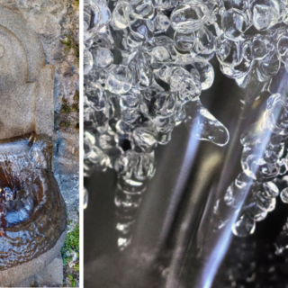 Rosazza, la fontana parlante di Beccara ha dato forma ad una scultura di ghiaccio.