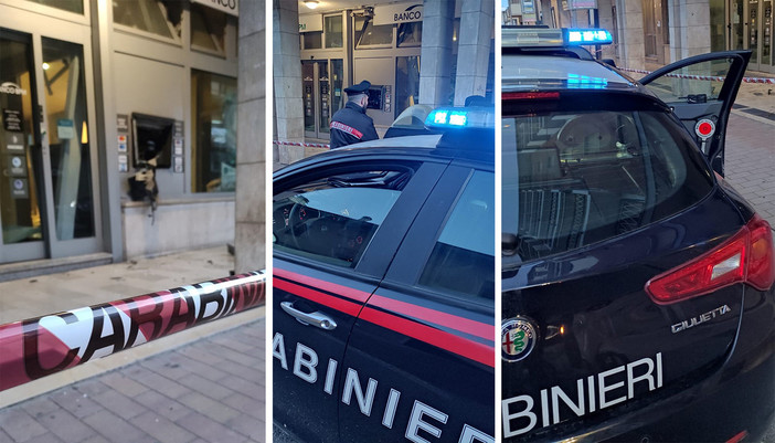 Cossato: Colpo della banda del bancomat. Carabinieri impegnati nelle indagini VIDEO e FOTO di Benedetti per newsbiella.it e foto CC