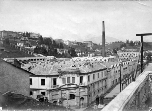 Lanificio Boglietti nelle foto d’archivio: la Biella dell’Ottocento - Copyright Fondazione Sella 2024