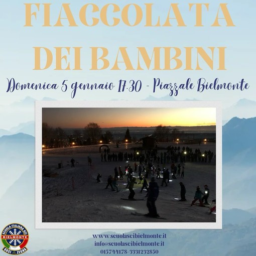 Fiaccolata dei bambini a Bielmonte