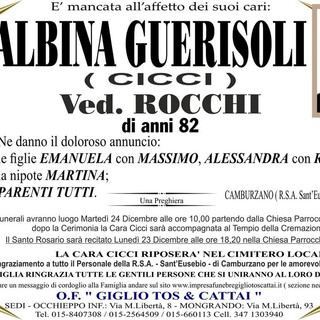 Albina Guerisoli (Cicci) Ved. Rocchi