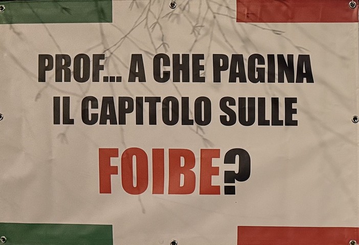 Foibe, Striscioni fuori dalle scuole biellesi, Magliola: &quot;Si agisca per sanzionare questa illegalità manifesta&quot;