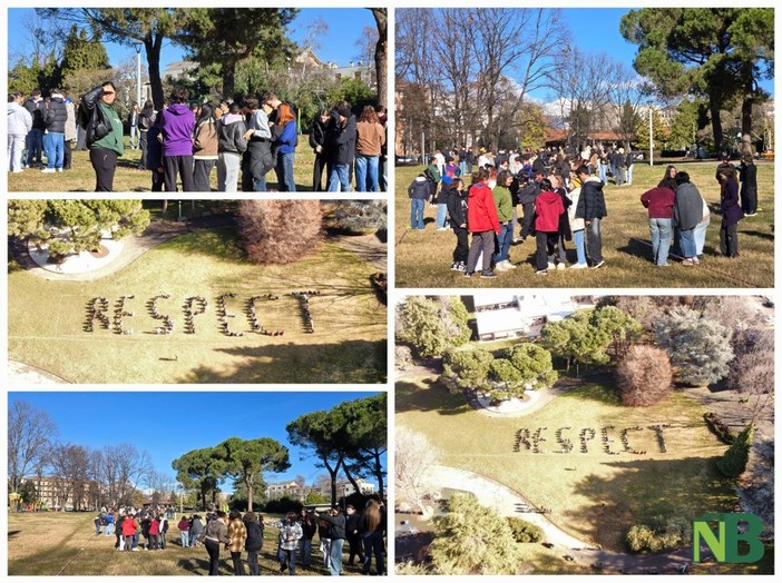 Biella, Giornata del Rispetto: il Liceo G. &amp; Q. Sella la celebra con un flash mob.