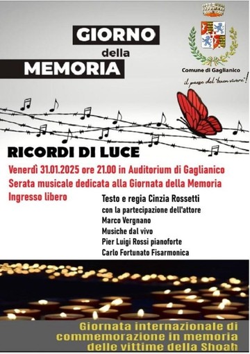 Giornata della Memoria: &quot;Ricordi di Luce&quot; a Gaglianico.