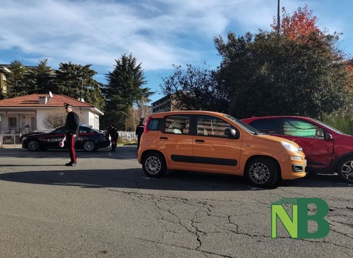 Biella, incidente in via Rosselli, traffico rallentato FOTO