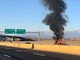 Dal Nord-ovest: auto in fiamme sull'autostrada Milano-Torino, ancora ignote le condizioni del conducente - Foto di Christian Bosio.