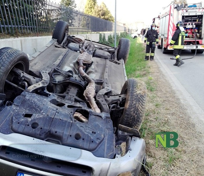 Brusnengo: violento scontro tra automobili, 2 feriti