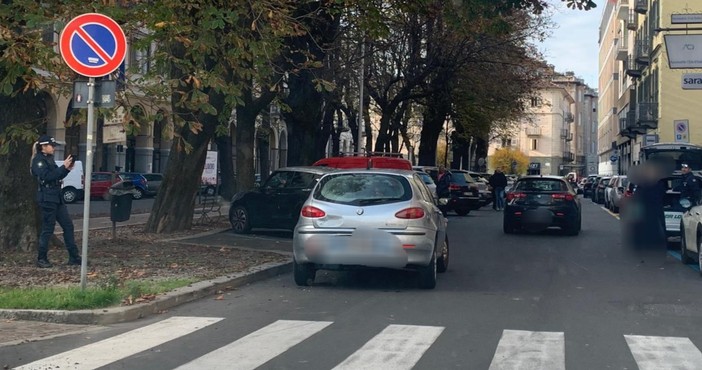 Biella: Incidente in centro, Polizia Locale sul posto