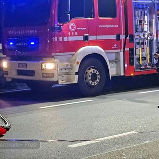 Vigliano, motociclista 17enne in ospedale con ferite da codice rosso FOTO Mauro Benedetti