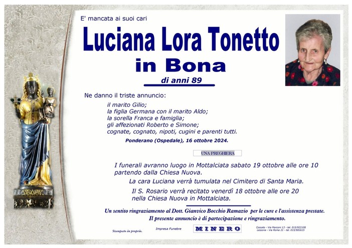 Luciana Lora Tonetto, in Bona