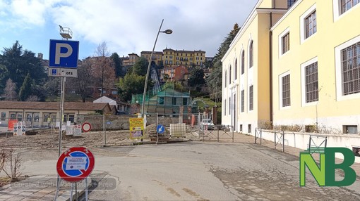 Biella: nasce una nuova piazza ai piedi della ex funicolare, foto Mattia Baù per newsbiella.it