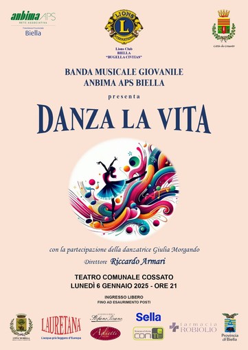 Torna a Cossato il Concerto dell’Epifania, presentate musiche della danza e dei balletti.