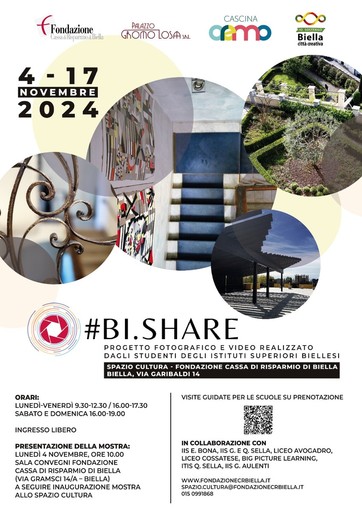 Mostra fotografica “#BI.SHARE”: i giovani biellesi raccontano gli immobili della Fondazione.