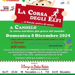 Candelo si prepara alla &quot;Corsa degli Elfi&quot;: solidarietà, sport e spirito natalizio.