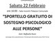 Uno  sportello gratuito di sostegno psicologico a Brusnengo