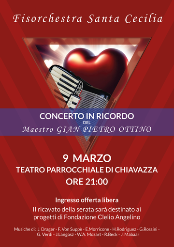 Chiavazza presenta il Concerto in ricordo del Maestro Gian Pietro Ottino.