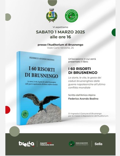 Gli alpini presentano il libro &quot;I 60 risorti di Brusnengo&quot;