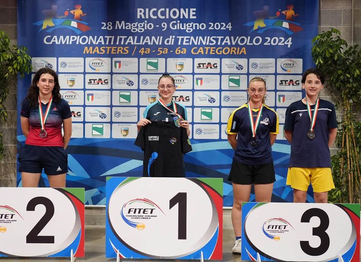 Lodovica Motta del TT Biella ha vinto la medaglia d’argento nei Campionati Italiani di 4^ Categoria a Riccione