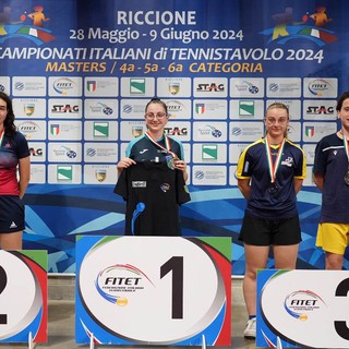 Lodovica Motta del TT Biella ha vinto la medaglia d’argento nei Campionati Italiani di 4^ Categoria a Riccione