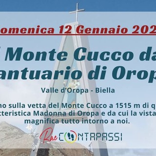 Il Monte Cucco dal Santuario di Oropa, l'escursione a gennaio.