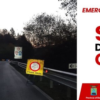 Mongrando-Donato: chiusa la SP 419 della Serra per caduta massi.