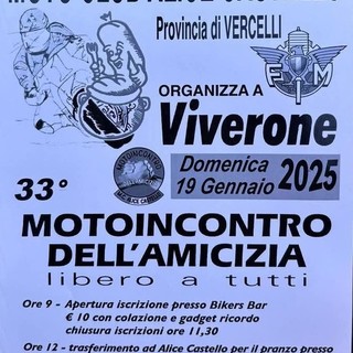 “33° Motoincontro dell’amicizia”: una giornata in compagnia tra Viverone ed Alice Castello