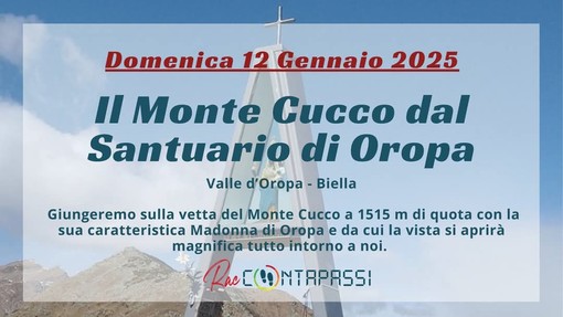 Il Monte Cucco dal Santuario di Oropa, l'escursione a gennaio.