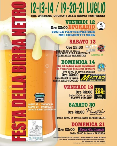 A Netro tutto pronto per la Festa della Birra